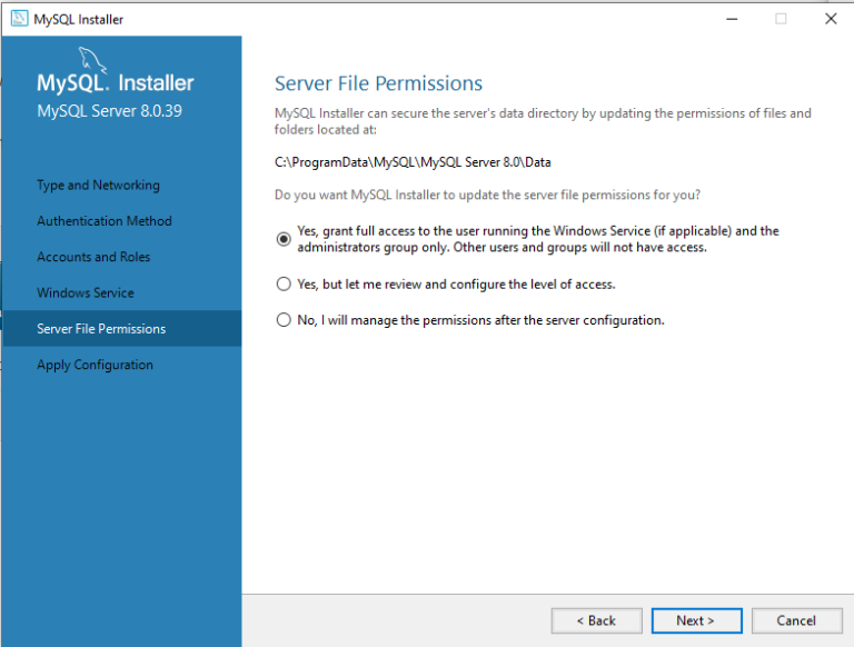 Installare MySQL su Windows – valent