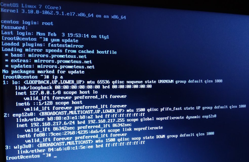 P2V di CentOS 7 su VMware