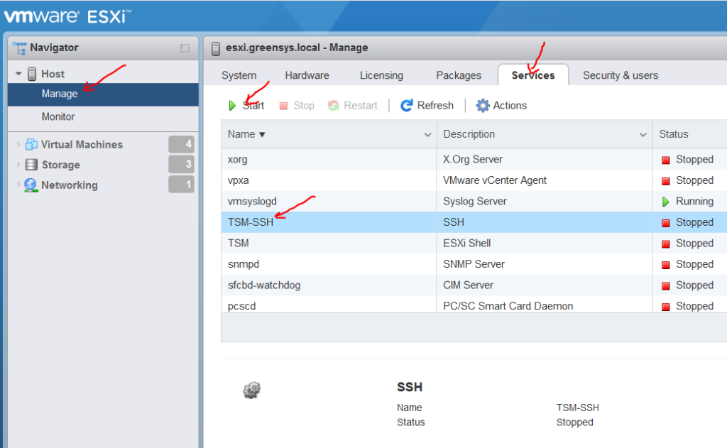 Esxi hosts